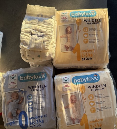 Windeln paket newborn - gr.0/1, +